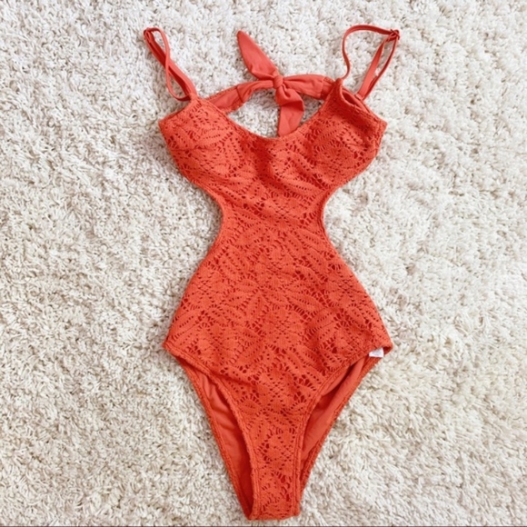 Aerie Cheeky Crochet One Piece With Cutouts - Picture 1 of 2